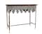 Hello Honey® 36" Rustic Farmhouse Metal Console Table with Solid Wood Top